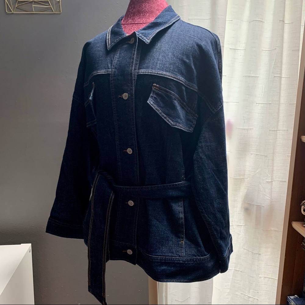 NWT Banana Republic Denim Belted Jacket - XL